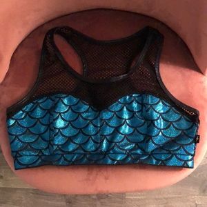 Metallic mermaid Cleo bra.